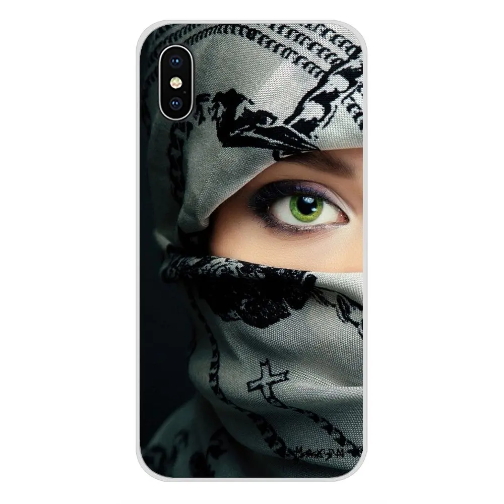 Аксессуары Чехлы для телефона Motorola Moto X4 E4 E5 G5 G5S G6 Z Z2 Z3 G3 G2 C Play Plus Arab Woman With Niqab Face Eye |