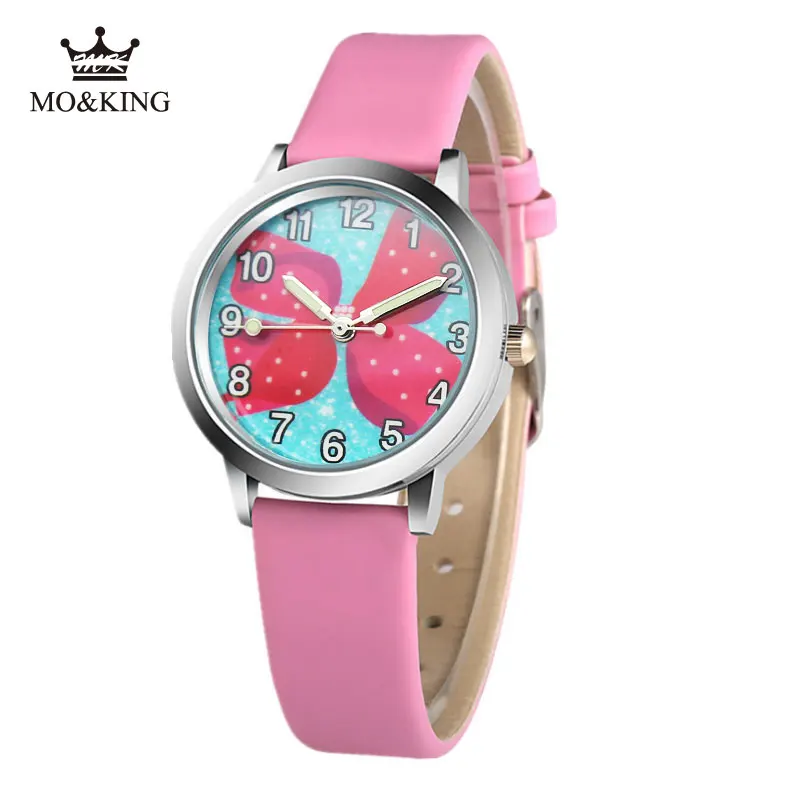 Relogio feminino 2018 Новый relojes детские часы с рисунком из мультфиломов лук узел модная