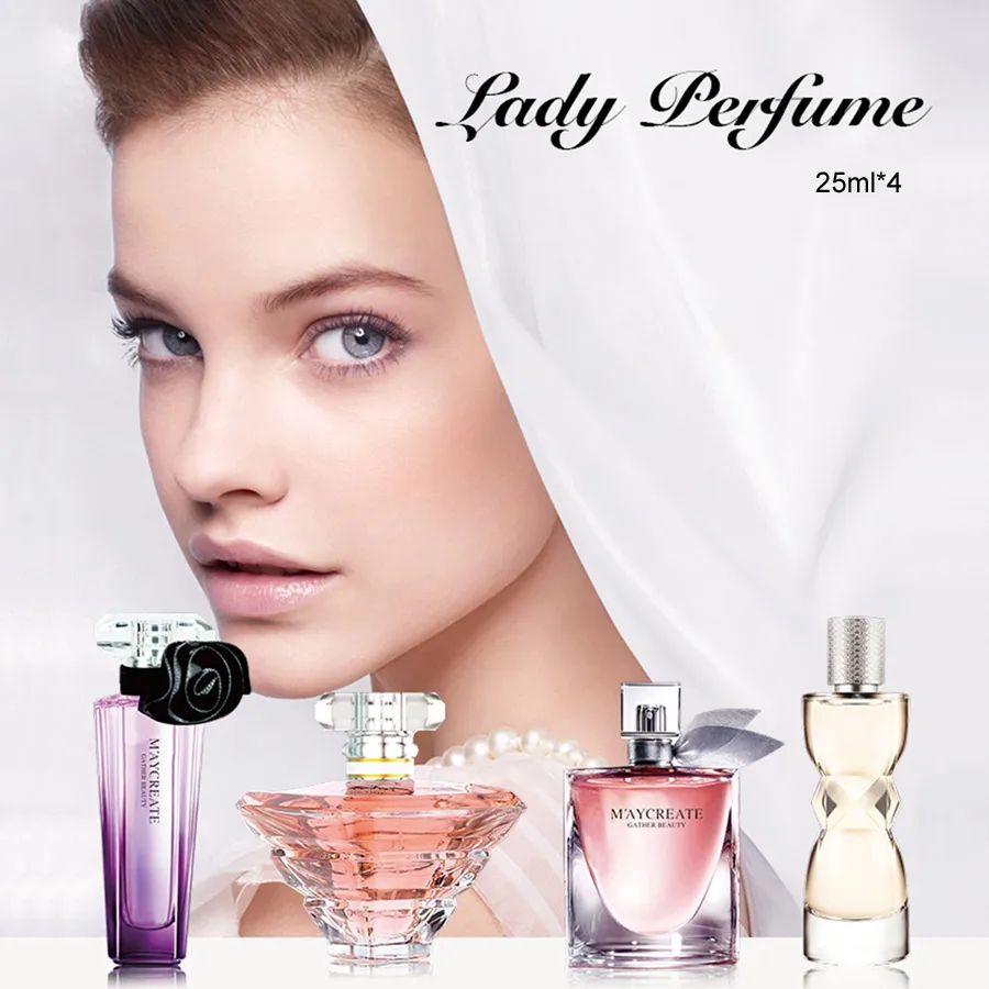 MayCreate 4 шт. парфюмированные для женщин парфов распылитель бутылка стекло модные