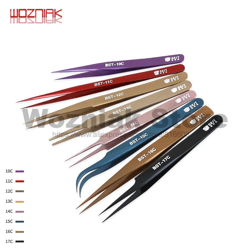 Качественный Пинцет для обслуживания отпечатков пальцев BST|Наборы ручных