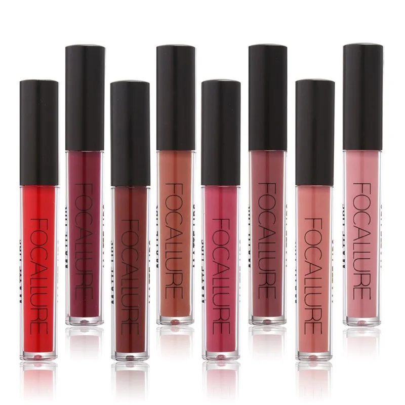 Focallure matte блеск для губ водостойкая стойкая бархатная жидкая губная помада набор для губ 25 цветов металлический блеск для губ матовый FA24