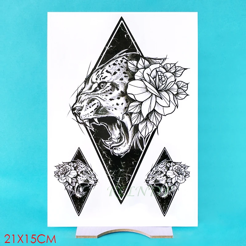 Водостойкая Временная тату наклейка искусственная татуировка большой размер