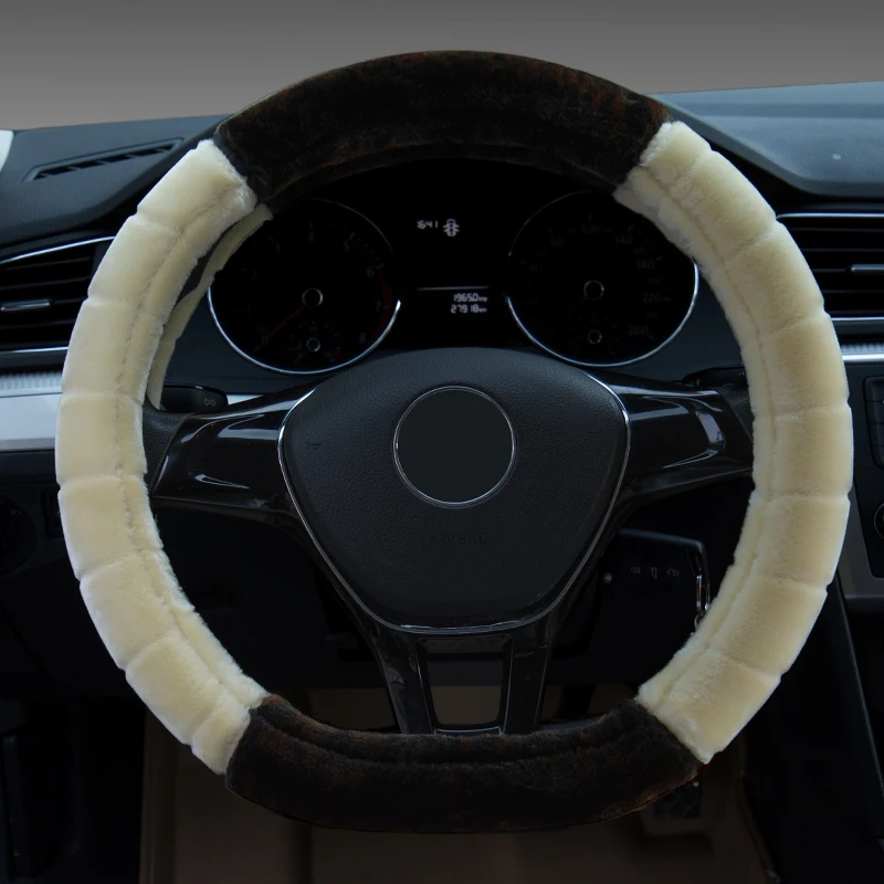 

Car Steering Wheel Cover For Volkswagen VW Jetta / Tiguan / Caddy IV 2015 2016 2017 2018 2019 2020 2021 D Shape Steering Wheel