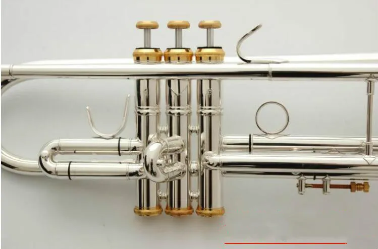 Профессиональный Bb Труба LT180S-37GS Посеребренная тромпита Instrumento Musicales Profesionales мундштук