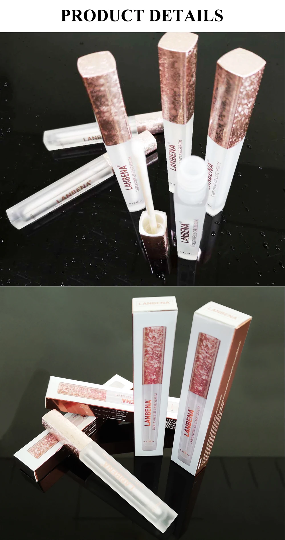LANBENA бальзам для губ Сыворотка для губ Lsoflavone увеличивающая эластичность губ Восстанавливающая увлажняющая маска для ухода за кожей