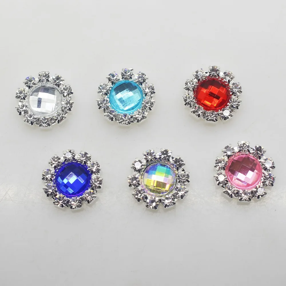 Декоративные круглые акриловые стразы 10 шт./лот 14 мм | Дом и сад