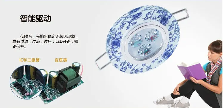 High end светодиодный хрустальный потолочный светильник 3 Вт подвесной в стиле ретро