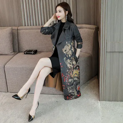 Новинка Осень зима 2019 женская модная трендовая темпераментная ветровка