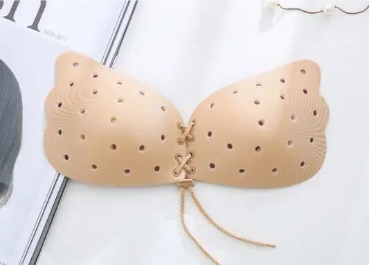 Fashion Women Underwear Sexy Lingerie Solid Silicone Adhesive Gel Push Up Backless Strapless Invisible Chest Bra