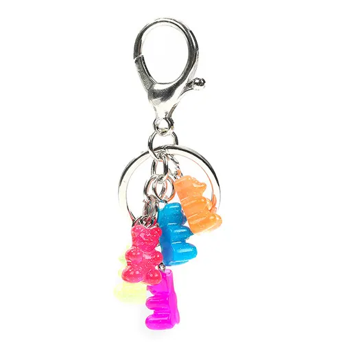 as picture 1 шт. Gummy Bear брелок Flatback смола подвеска амулеты красочные сумки брелок для женщин - Цвет: as picture