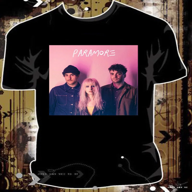 Paramore после смех летнего тура 2018-человек и Для женщин Черная Футболка-ket02 | Женская