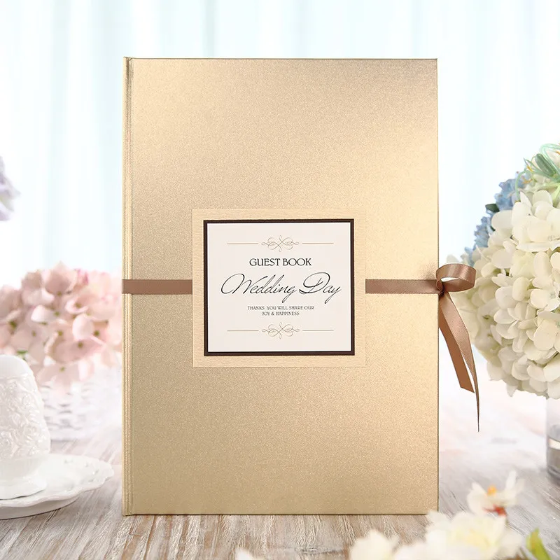 

Creative Vintage Wedding Guest Book Friends and Family Gift Record Book