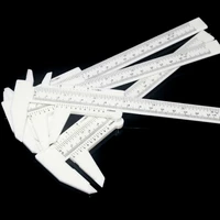 20pcs precision eyebrow shaping tools plastic measuring vernier slide caliper for permanent makeup microblading by free shipping