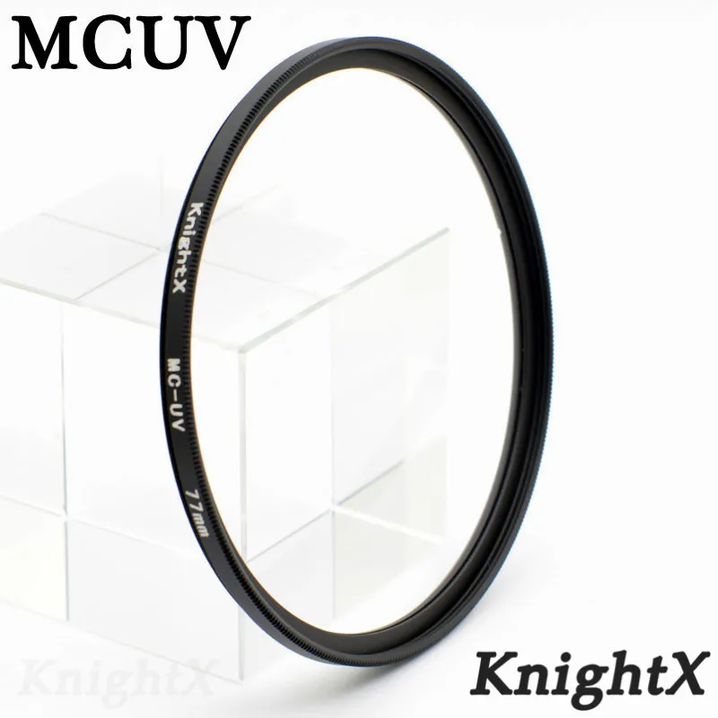 MCUV KnightX MCUV MC UV объектив Комплект покрытие фильтр для камеры nikon canon sony 1100D 1000D 600D 550D 500D 49 мм 52 мм 55 мм 58 мм 67 мм 77 мм - Цвет: MCUV