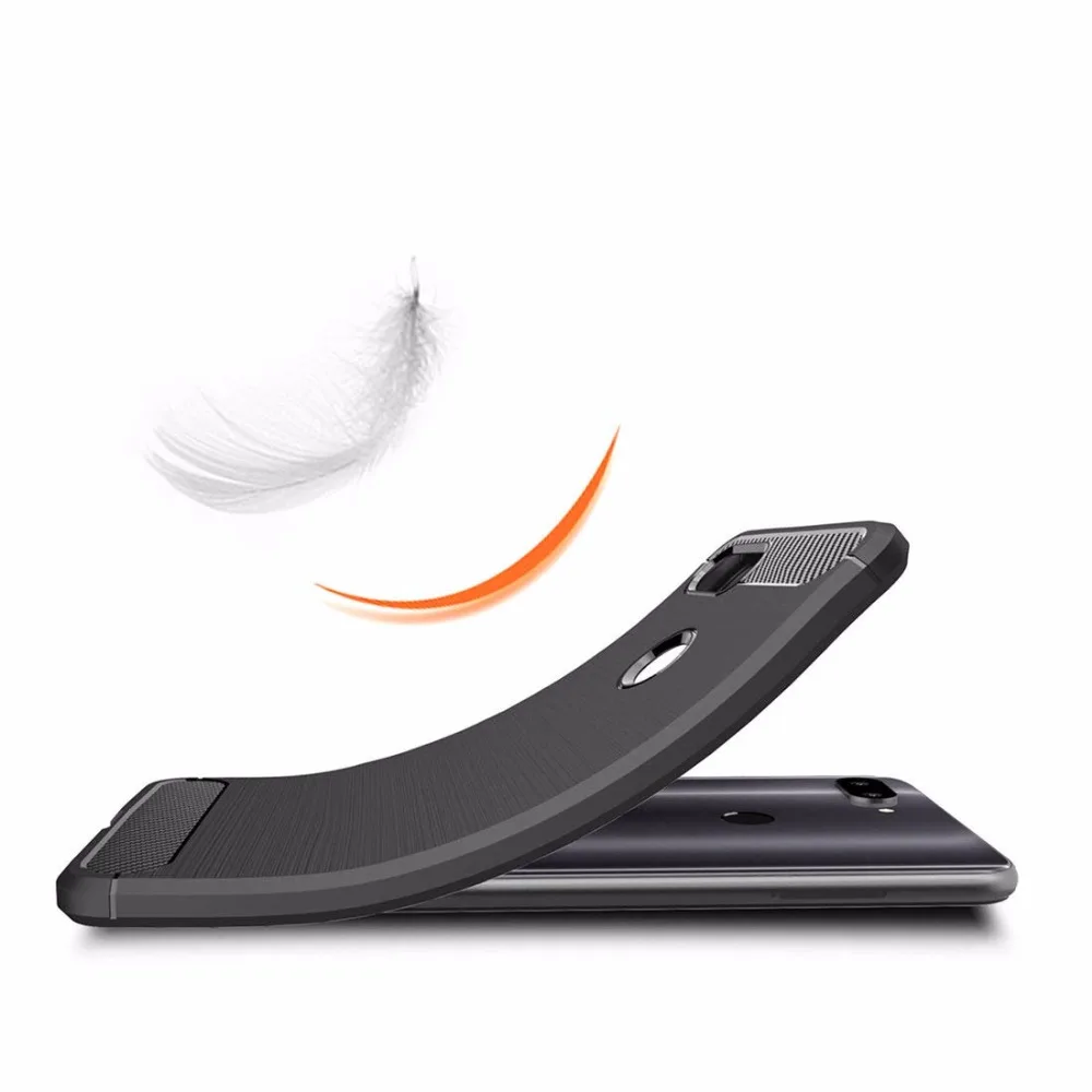 Чехол для Xiaomi Mi 8 Lite роскошный Силиконовый противоударный чехол из углеродного