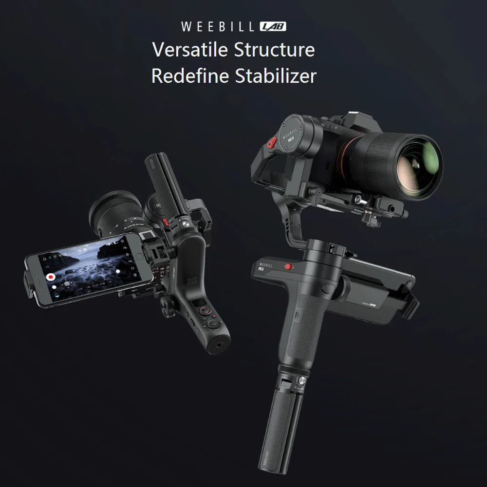 3 осевой карданный стабилизатор ZHIYUN Weebill LAB для беззеркальной камеры Sony A7R3 A7S2 A7M3