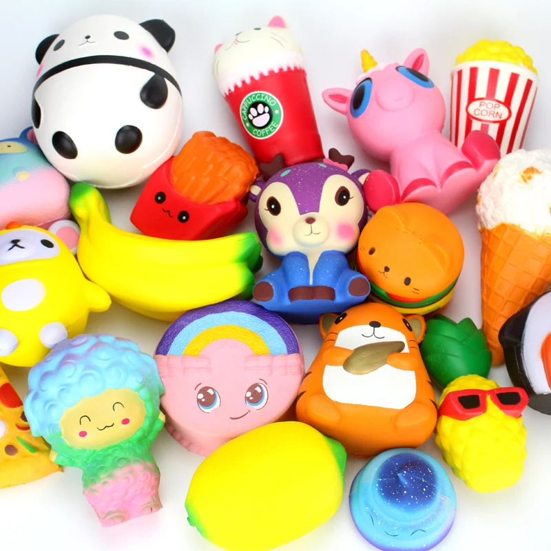2018 Jumbo Squishy игрушечные лошадки детей замедлить рост Antistrss игрушка гамбургер фри