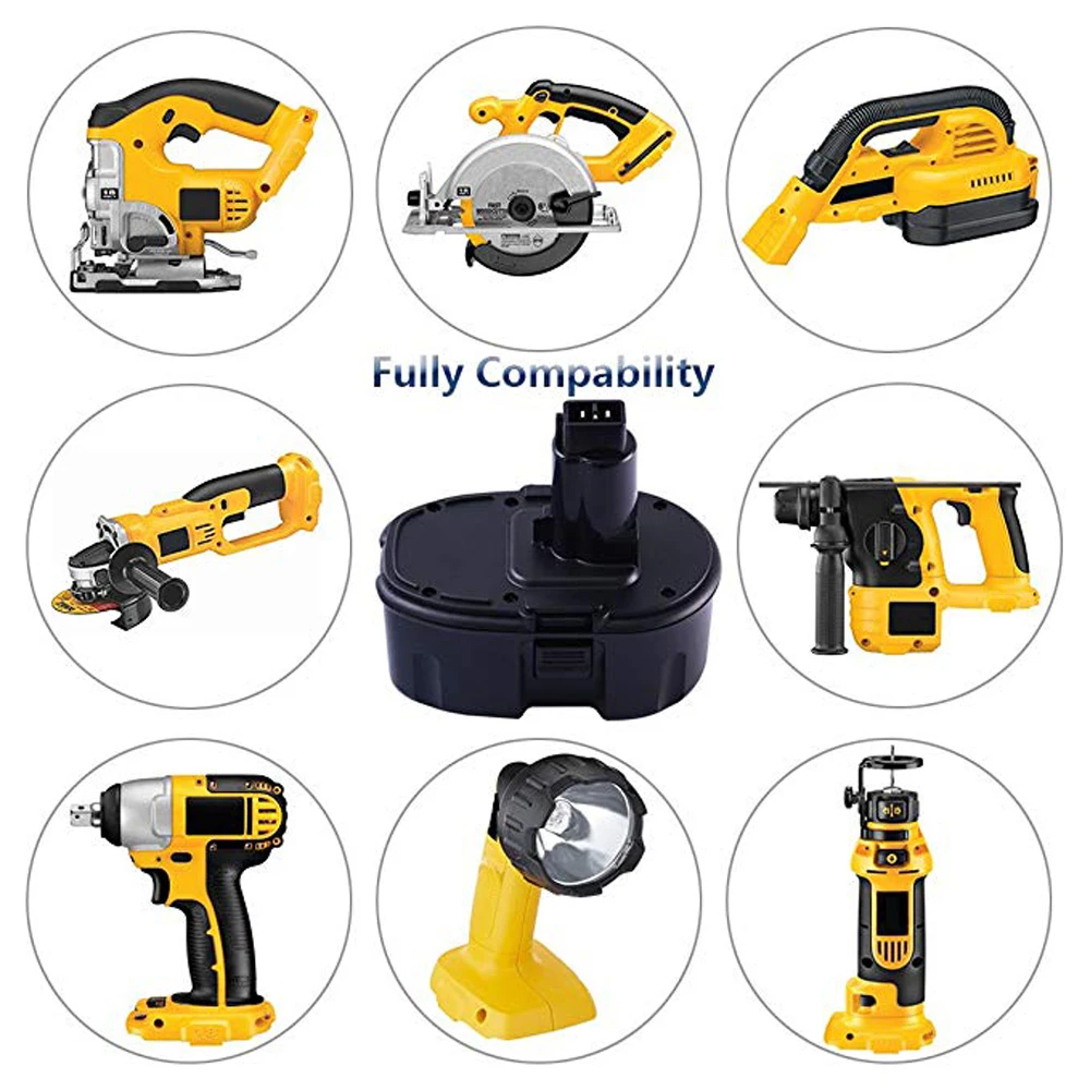 DC9096 18В 3000 мАч Ni-MH электроинструменты аккумуляторная батарея для DeWalt DE9503 DW9095 DW9096