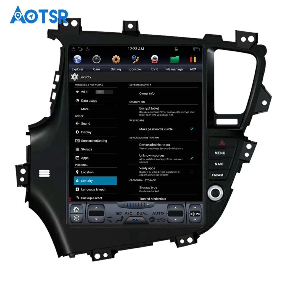 Автомобильный GPS навигатор в стиле Tesla без DVD проигрывателя для KIA Optima K5 2010 2013