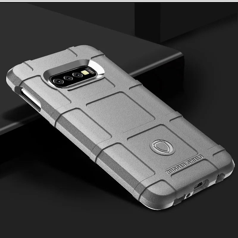 Gray Прочный волокна Защитный чехол для samsung Galaxy S8 S9 S10 S10-5G J4 J6 рlus Lite A8S A6S A10 A20 A30 A40 A50 A70 M10 M20 M30 крышка - Цвет: Gray