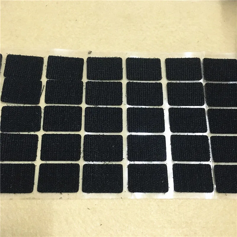black 50Pairs 50 пар клея на крючок и петлю самоклеящаяся крепежная лента Волшебная нейлоновая наклейка задняя петля на крючок для шитья ремесла DIY аксессуары - Цвет: black 50Pairs