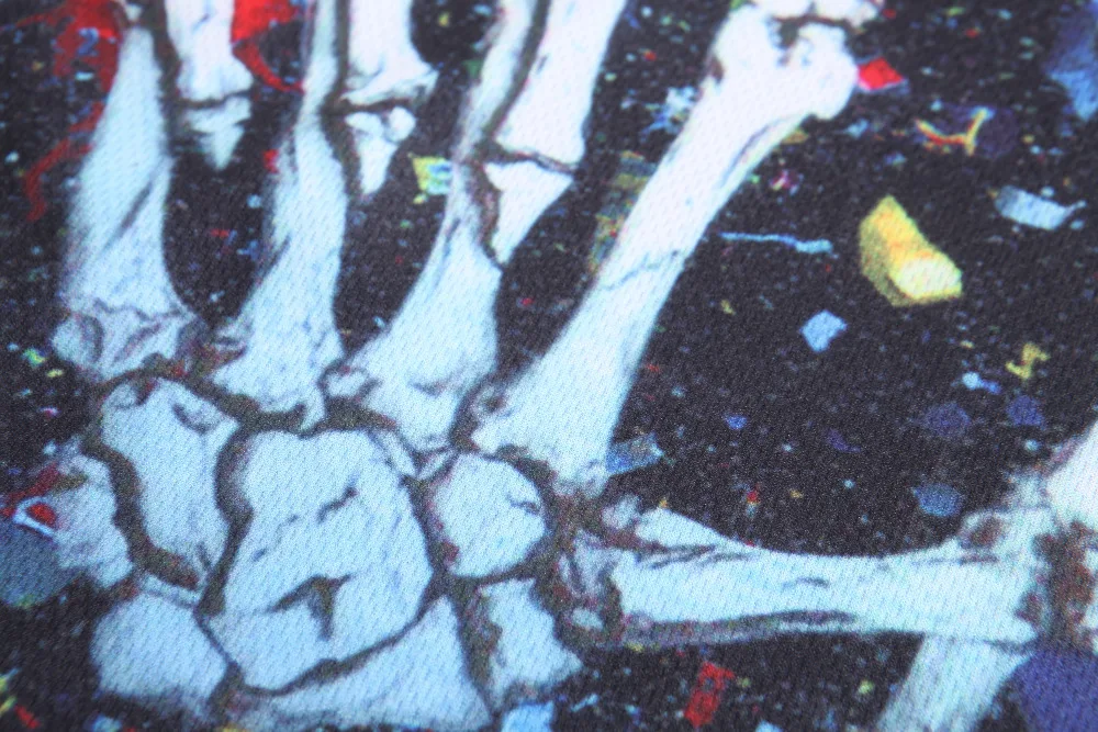 Новая модная мужская футболка из полиэстера с коротким рукавом и 3D круглым