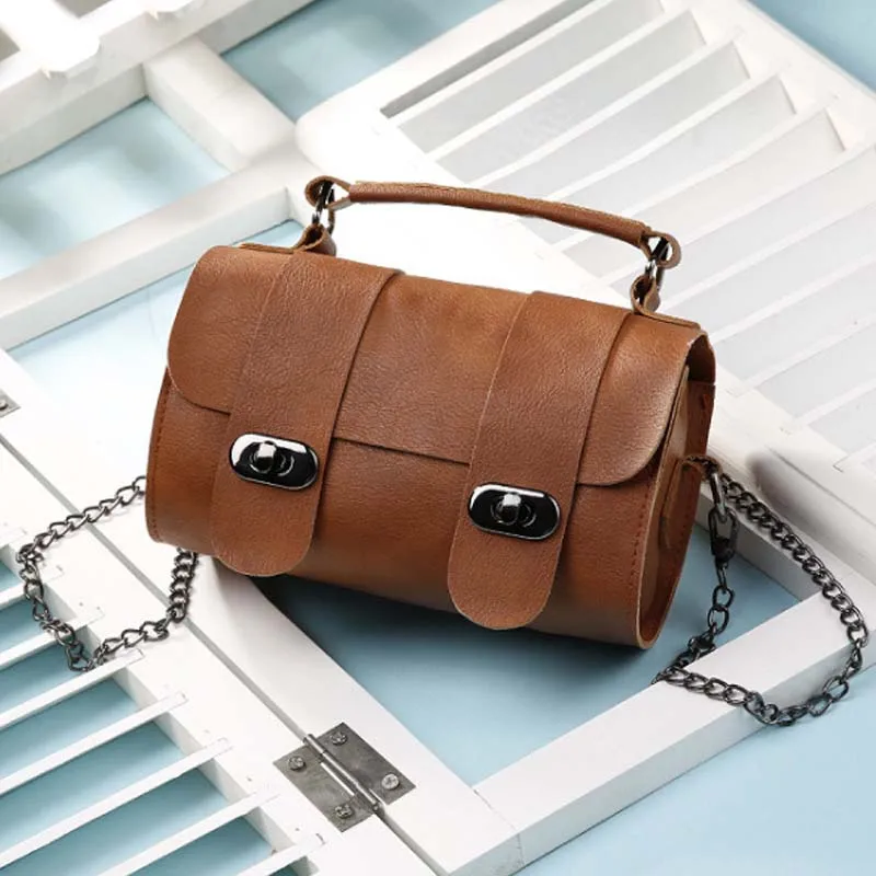 2017 Бренд Кожа Женщин Простой Мини Сумка Модельер Сумки Женские Vintage Crossbody На Ремне