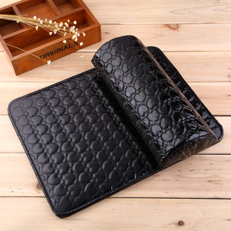 Полукруглая подушка для дизайна ногтей маникюра мягкая рук искусственная кожа