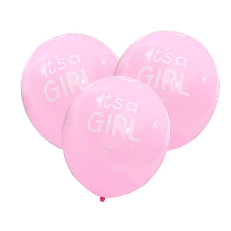 Детское украшение для душа 12 дюймов 7 шт. латексный шар девочек и мальчиков с днем