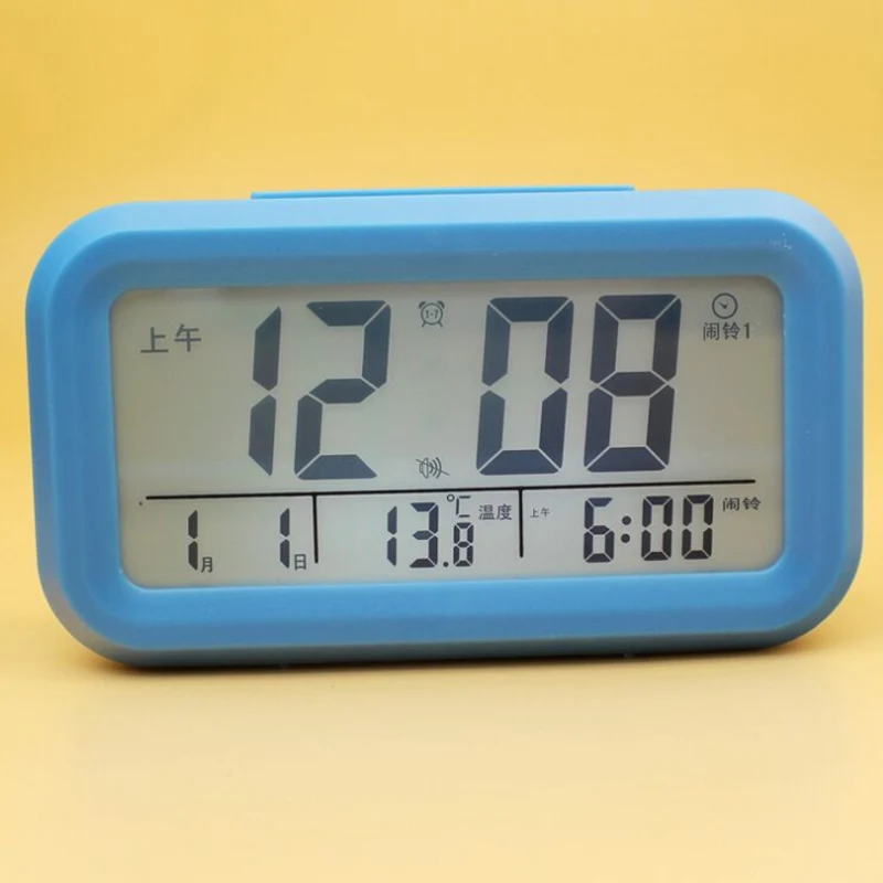 Домашние умные часы с подсветкой и электронные цифровые часы-будильник Led Повтор