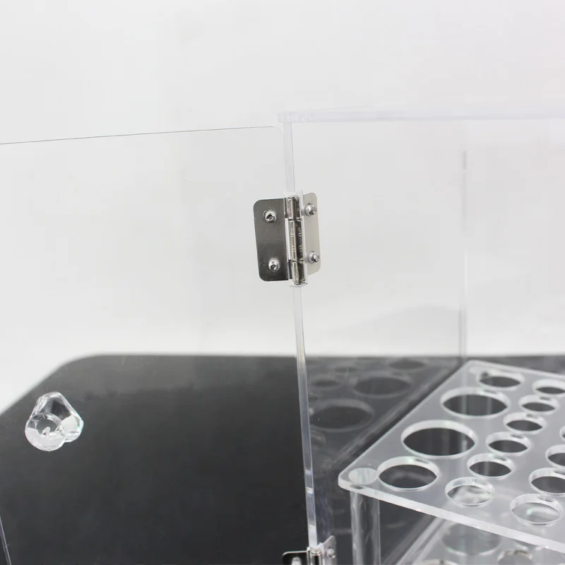 Акриловый 22 слота ящик для хранения кистей макияжа дверь Пыленепроницаемая