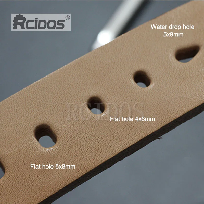 4x6 мм/5x8 мм ручной DIY кожаный плоский дырокол отверстие для капли воды 5x9 RCIDOS