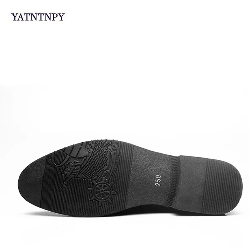 YATNTNPY/модная мужская деловая обувь размеры 38-44 цвет черный коричневый