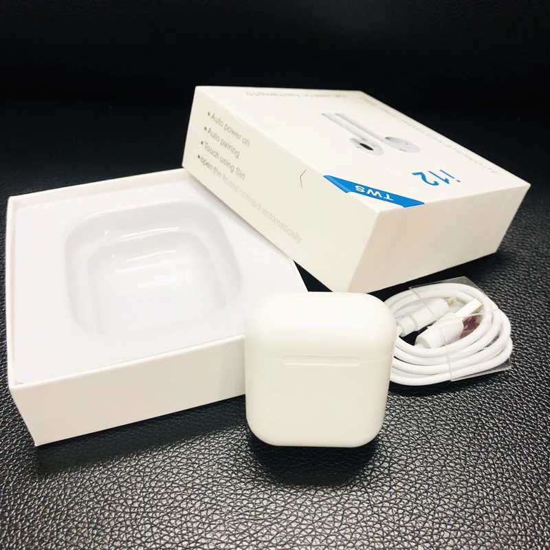 I12 TWS Наушники Беспроводные Bluetooth 5 0 наушники вкладыши сенсорное управление 3D True
