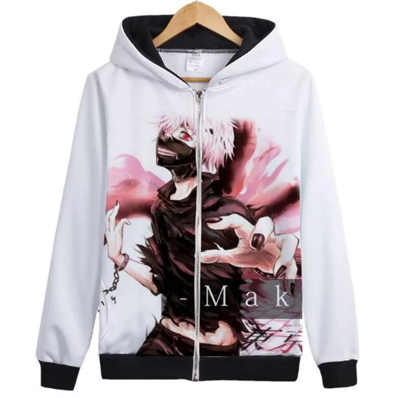 Спортивная толстовка мужская с японским аниме Токийский Гуль Кань Цзинь му