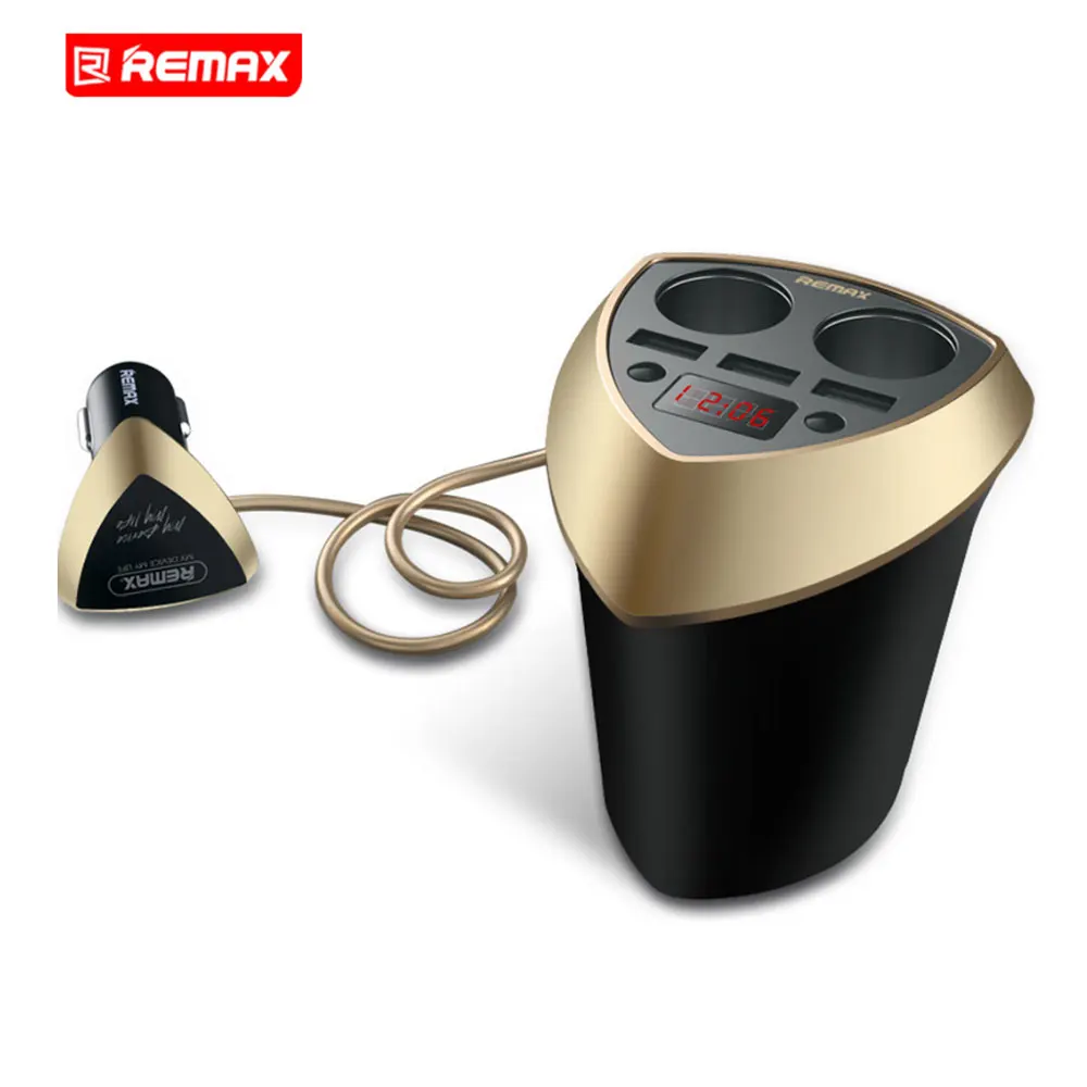 Автомобильное зарядное устройство Remax 3 USB Smart Cup адаптер для прикуривателя 4 А со