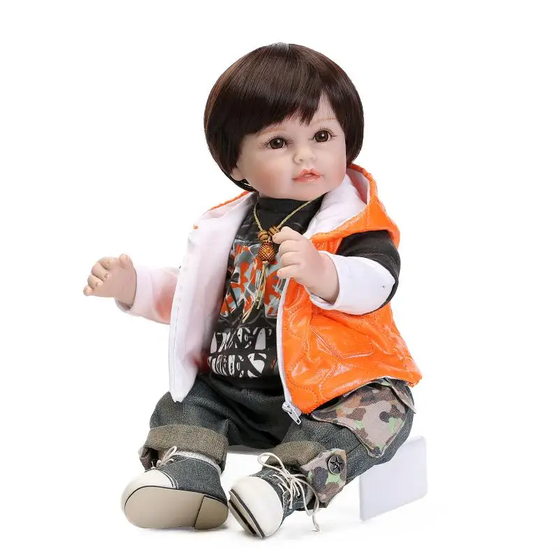 NPKCOLLECTION бренд bebe кукла для мальчика Кукла reborn 52 см мягкий силиконовый винил baby