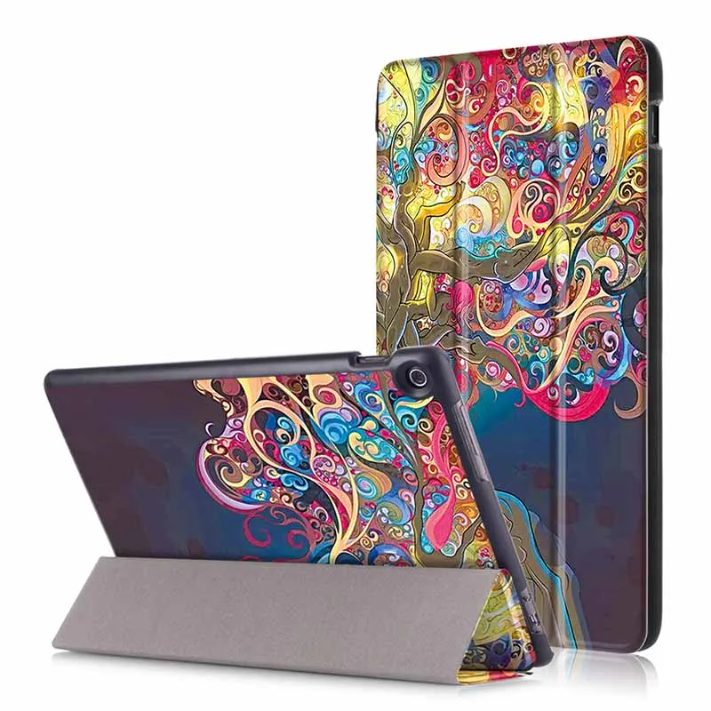 Оранжевый Чехол для планшета Asus Zenpad 10 Z301MFL 10,1 '', чехол для планшета Asus Zenpad 10 Z300CG, кожаный чехол с умным принтом+ стилус - Цвет: Оранжевый