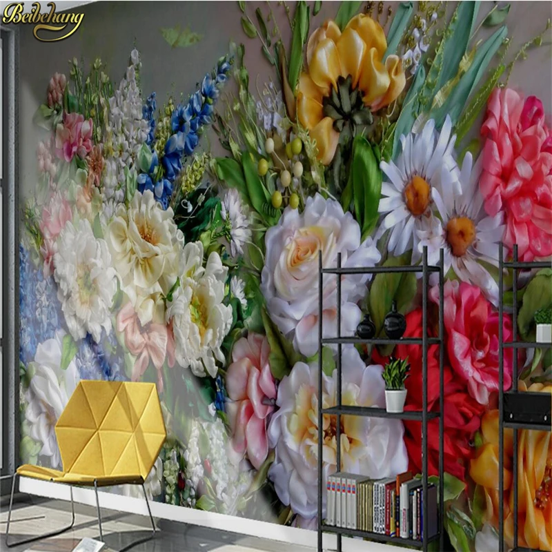 Фотообои beibehang на заказ настенные 3D обои в европейском ретро стиле ручная роспись