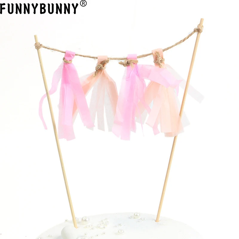 FUNNYBUNNY украшение для торта с цветными кисточками бумажный флаг рождественские