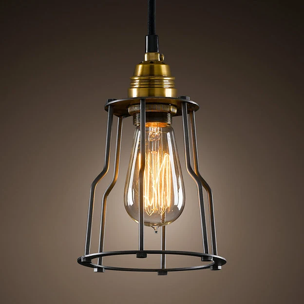 Pitt Hudson lamps American country European retro modern restaurant bar industry stairs single head small hob chandelier|bar connector|bar bonesbar
