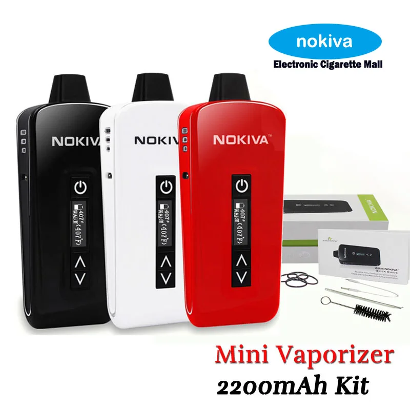 100% Original Aristech Nokiva e cigarette new dry herb vapor pen starter kit nokiva cig vaporizer black mamba|vapor kit|dry vaporizervapor |