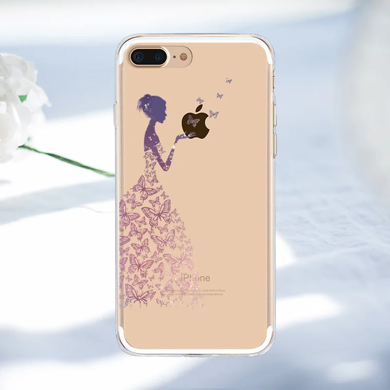 Чехол для телефона для девочек iPhone X, 6, 6 s, 7, 8 Plus, чехол для iPhone, 5S, 5, SE, для женщин, Рельефный цветок, силиконовый, ТПУ, мягкий чехол, полный Чехол - Цвет: DH-008