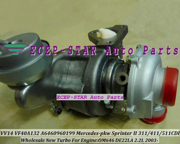 Турбокомпрессор RHF4 VNT VV14 VF40A132 A6460960699 для Mercedes PKW Vito 111 115 W639 Viano Sprinter 2 311 411 OM646 2.2L