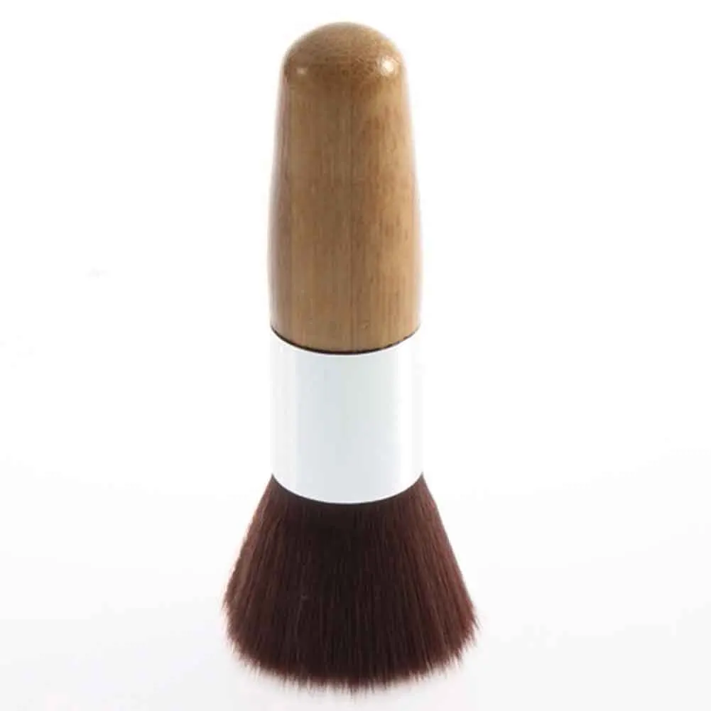 Деревянная ручка большой головой Форма головы Пудра Косметика Make Up Brush