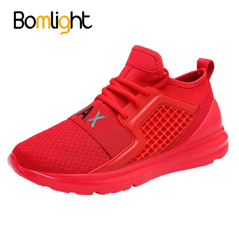 Bomlight Breathable Air Mesh Outdoor Footwear Shoes Men 2018 Spring Autumn Sneakers Walking Chaussure Homme Size 39-48 |