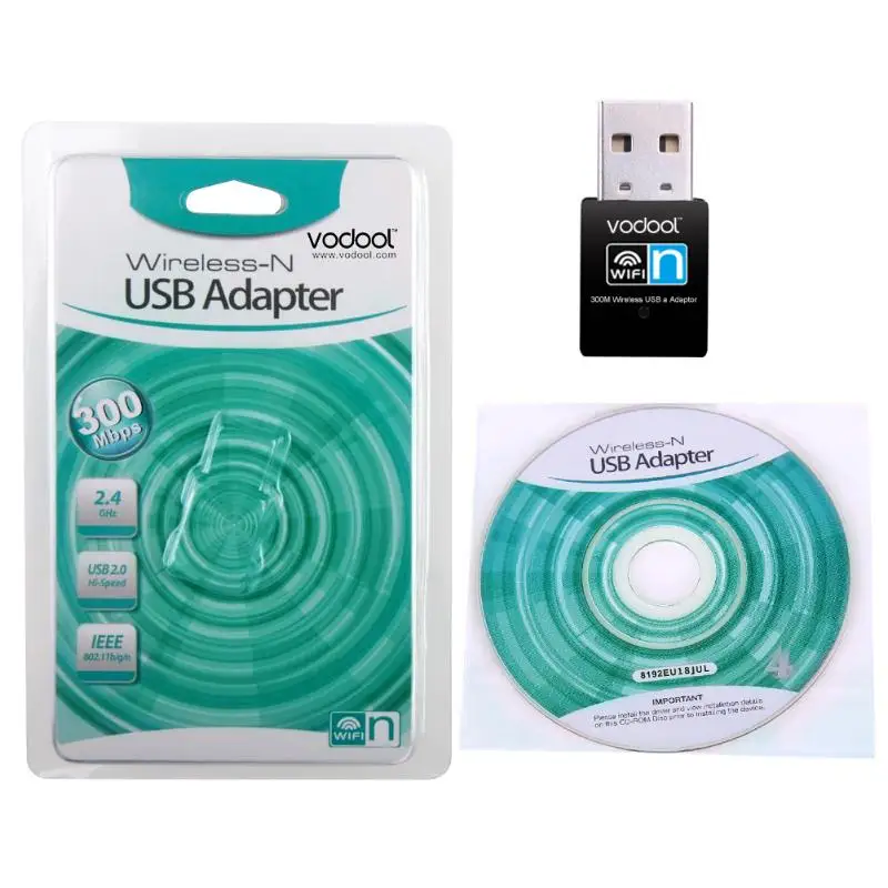 Wireless USB WiFi Adapter 300Mbps Wi-fi Receiver Antenna PC Network Card