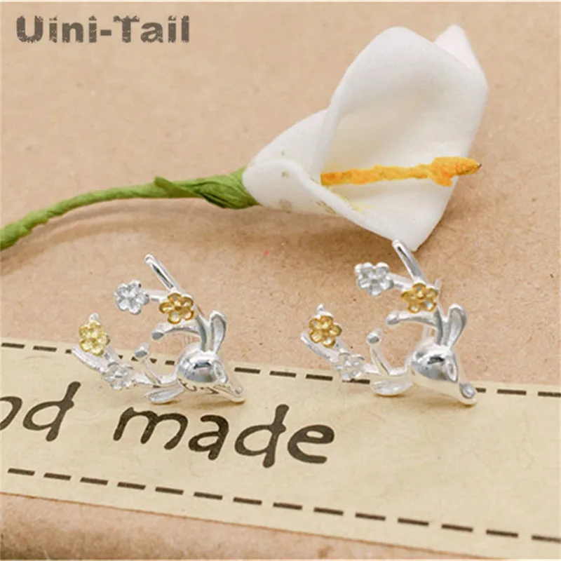 Uini-Tail Новое поступление искусственное серебро Женский олень лося 925 пробы