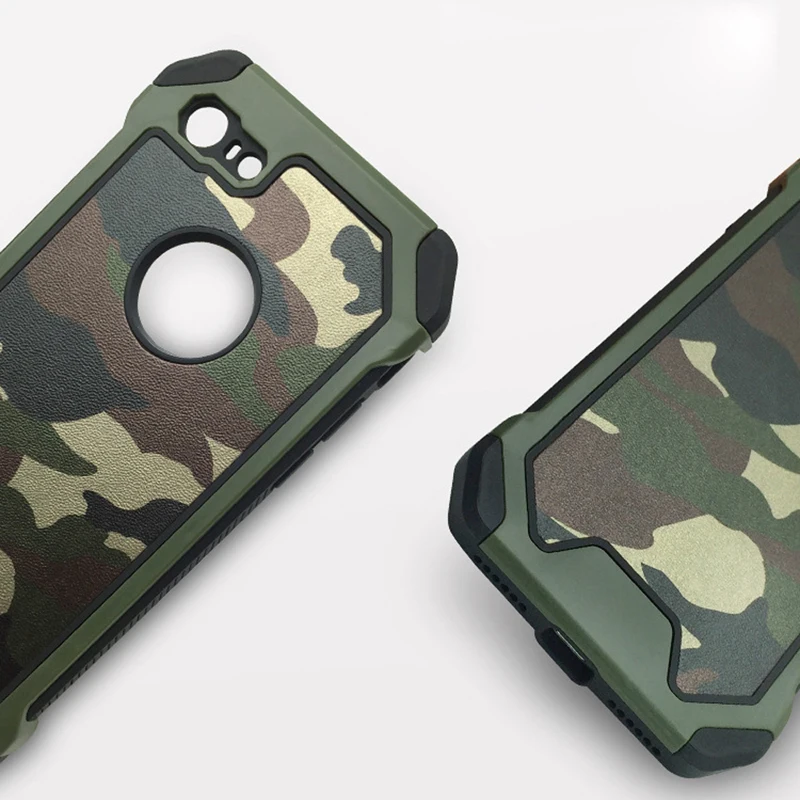 Силиконовый чехол с камуфляжным рисунком для iPhone 5 6 6S PLus 7 Plus модный армейский