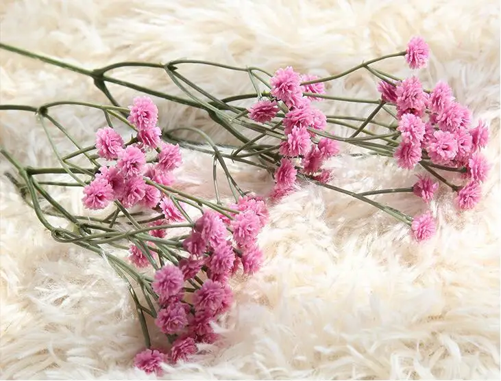 Маленькая свежая Звездная Gypsophila искусственная Цветочная подделка Цветочная композиция для домашнего свадебного украшения Мягкий гель искусственные цветы